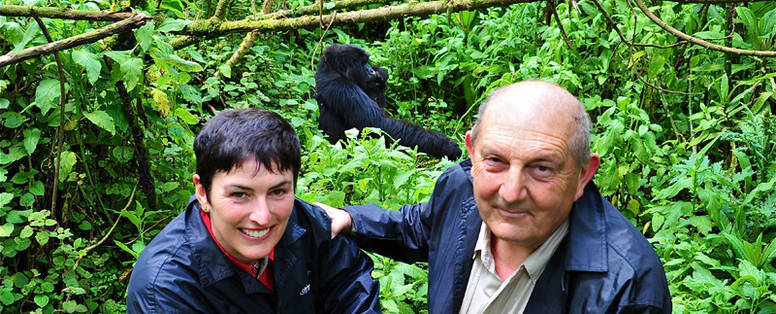 Marja van Ipenburg en Wim van Alphen, Bwindi Oeganda 