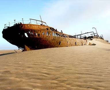 scheepswrak in Skeleton Coast NP