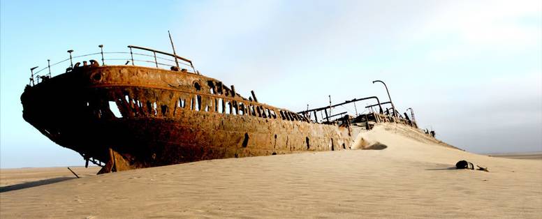 scheepswrak in Skeleton Coast NP