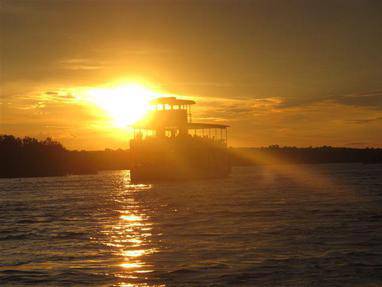 bootcruise victoria watervallen in zambia