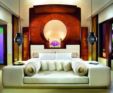 Slaapkamer Royal Villa bij Phulay Bay, Krabi, Thailand