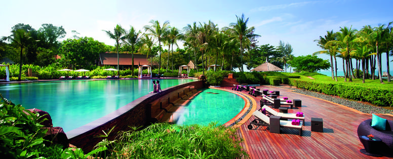 Zwembad bij Phulay Bay, Krabi, Thailand