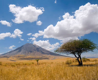 Landschapsfoto van omgeving Lake Natron