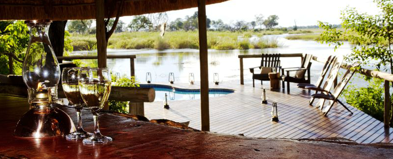 bar bij Kwando Lagoon