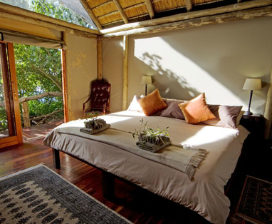 slaapkamer bij kwando lagoon