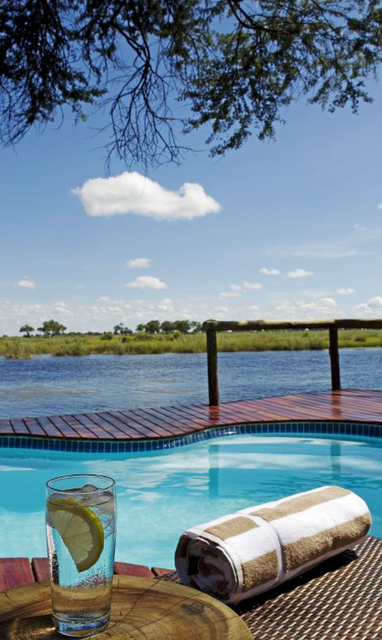 zwembad bij kwando lagoon