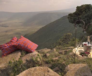 krater bij Ngorongoro crater lodge in Tanzania (2)