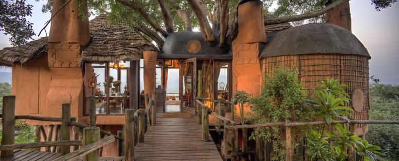 Verblijf van Ngorongoro crater lodge in Tanzania