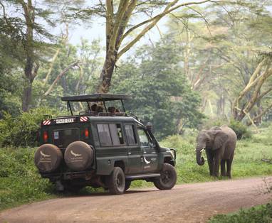 safari vanaf Ngorongoro crater lodge in Tanzania (2)