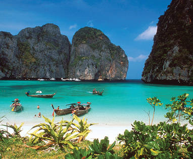 Bootjes bij Krabi