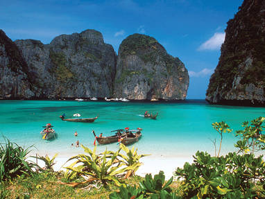 Bootjes bij Krabi