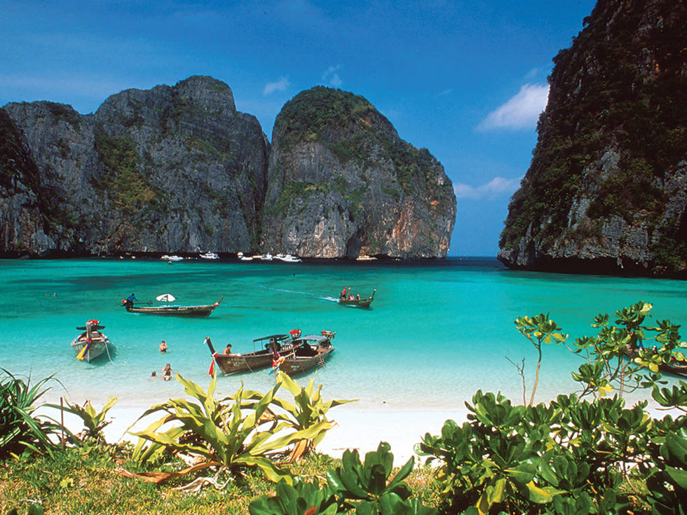Bootjes bij Krabi