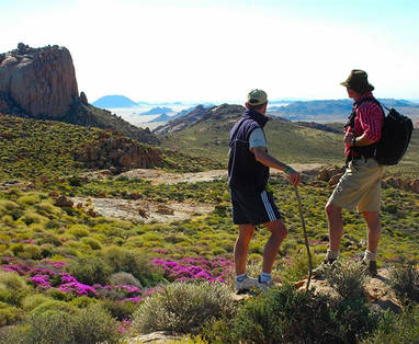 Wandelen bij Klein-Aus Vista in Namibië