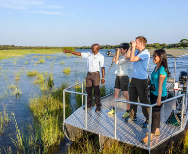 rivier bij Hakusembe River Lodge in Namibië