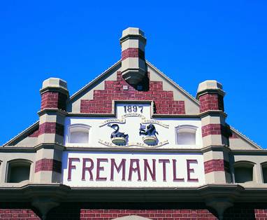 gevel bij markt in fremantle 