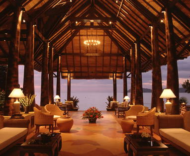 Lobby bij Le Vimarn Cottages op Koh Samet in Thailand