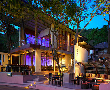 O Restaurant bij Le Vimarn Cottages op Koh Samet in Thailand