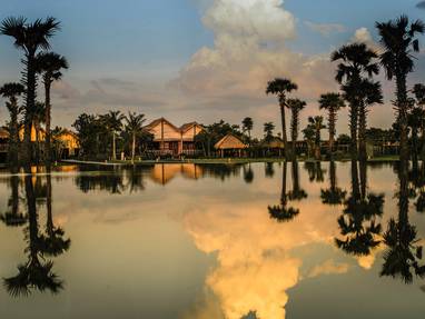 Phum Baitang tuinen bij Phum Baitang nabij Siem Reap