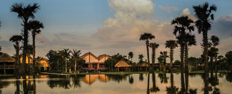 Phum Baitang tuinen bij Phum Baitang nabij Siem Reap