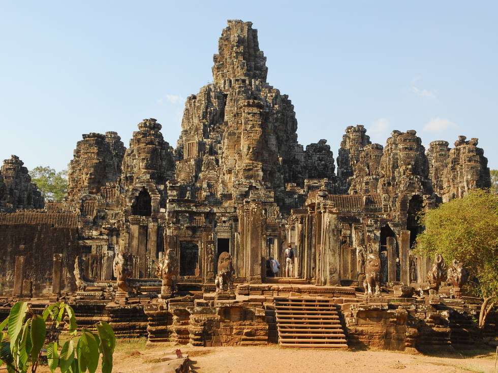 De Angkor Thom tempel in Cambodja. 