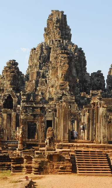 De Angkor Thom tempel in Cambodja.