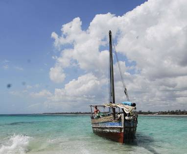 Boottocht aan de kust van Kenia
