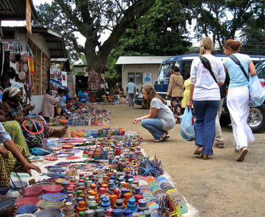 Markt in Arusha stad, Tanzania