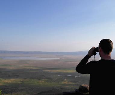 Uitkijkpunt over Ngorongoro krater