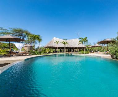 Kenia, Finch Hattons zwembad 