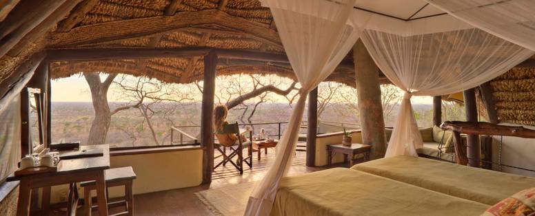 tent bij elsa's kopje in kenia