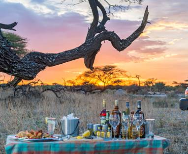 Sundowner in Etosha National Park
