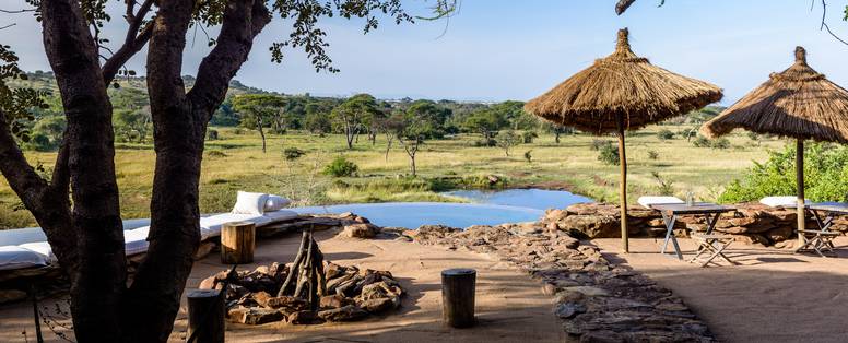 Privé zwembad bij Faru Faru lodge in Tanzania