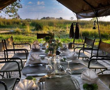 diner met uitzicht bij Footsteps Across the Delta