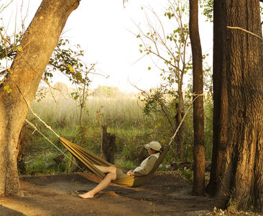 hangmat bij Footsteps Across the Delta