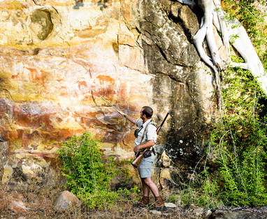 rostsschilderingen excursie bij Pamushana lodge in Zimbabwe