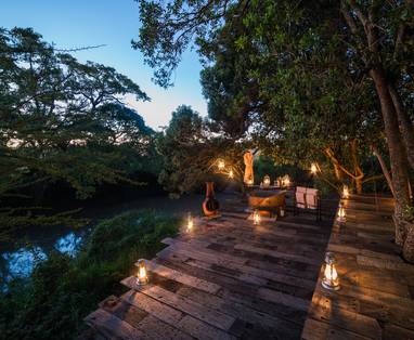 buitendek bij Mara Plains Camp in Kenia