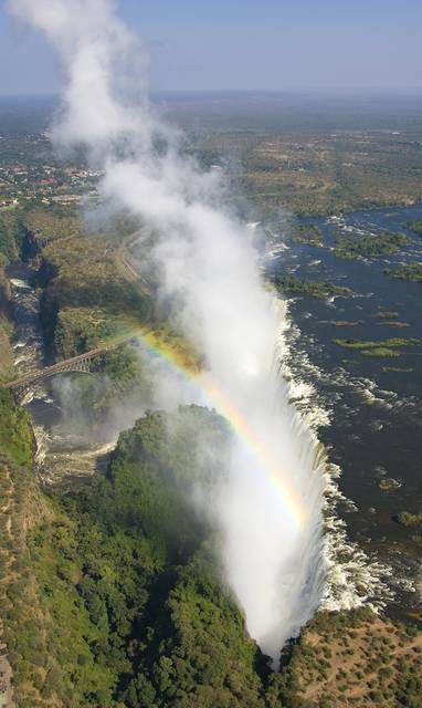victoria watervallen bij The River Club in Zambia
