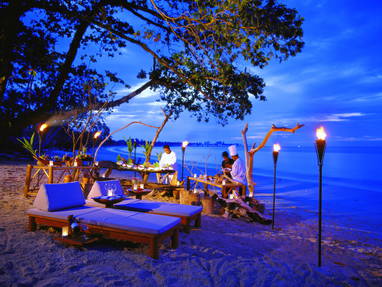 Stand BBQ bij The Sarojin in Thailand