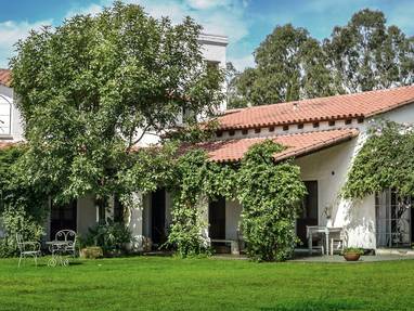 Finca Valentina in Argentinië vanaf de buitenkant 