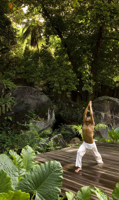 Yoga les in de buitenlucht