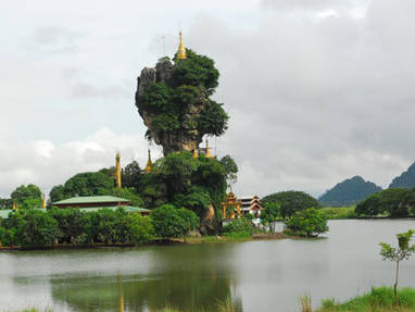 Myanmar | Hpa An | Taung Kalat Pagode