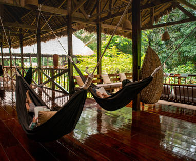 PE_Tambopata_Research_Center_hangmat_ontspanning_Common_areas_-_hammocks