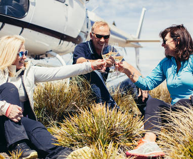 NZ_WANAKA_MajorDomo_MahuWhenua_Mountain_Top_Lunch99HERO2_smiles_cheers