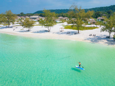 Sup voor het strand bij The Royal Sands op Koh Rong in Cambodja