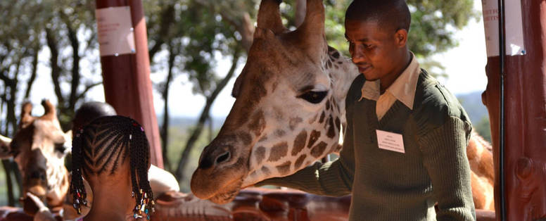 Kenia, Hemingways opvangcentrum giraffes