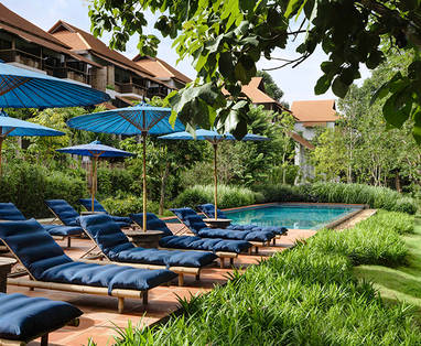 Zwembad Raya Heritage nabij Chiang Mai in Thailand