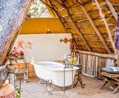 buiten badbij The Hide in Zimbabwe
