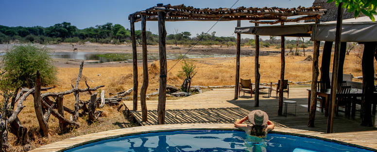 algemeen zwembad bij The Hide in Zimbabwe