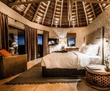 kamer bij Omaanda in Namibië