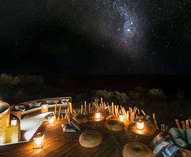sterren bij Omaanda in Namibië